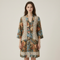 Summer Vintage Floral Lace Patchwork Cardigan 7e20 - front